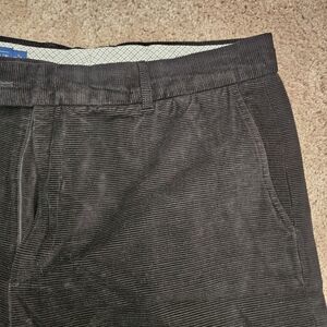 J. McLaughlin Black Straight Leg Mens Black Corduroy Pants Slacks Mens 38 EUC